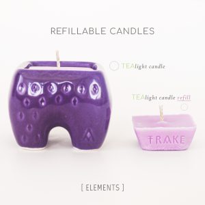 Refillable tealight candle